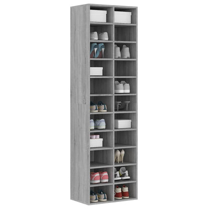 Shoe Cabinet Grey Sonoma 21.3x13.4x72.0" Engineered Wood
