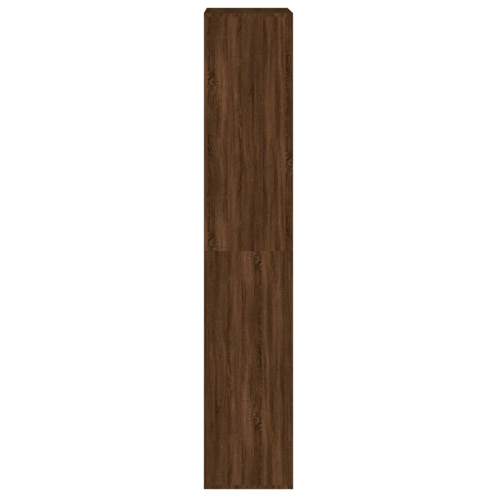 Shoe Cabinet Brown Oak 21.3x13.4x72.0" Engineered Wood