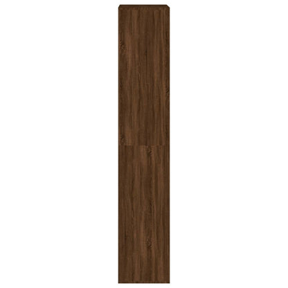 Shoe Cabinet Brown Oak 21.3x13.4x72.0" Engineered Wood