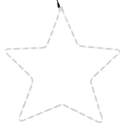 Christmas Star Figure Warm white Steel Medium Star-shaped