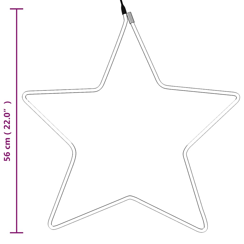 Christmas Star Figure Warm white Steel Medium Star-shaped