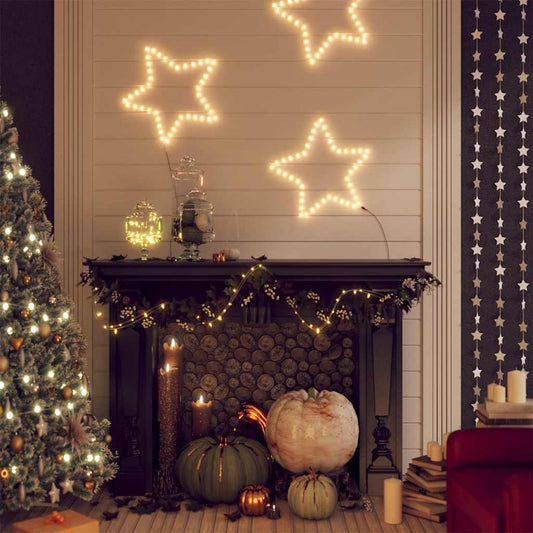 Christmas Star Figure Warm white Steel Medium Star-shaped