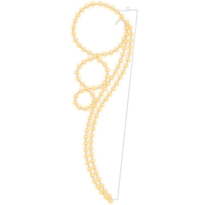 Rope Light Set of 2 Warm White Steel Medium Rope Light