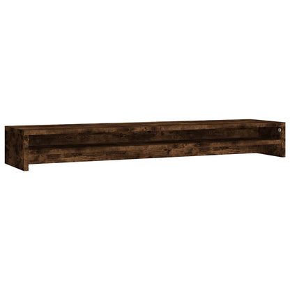 Monitor Stand Smoked Oak 39.4"x9.4"x5.1" Engineered Wood
