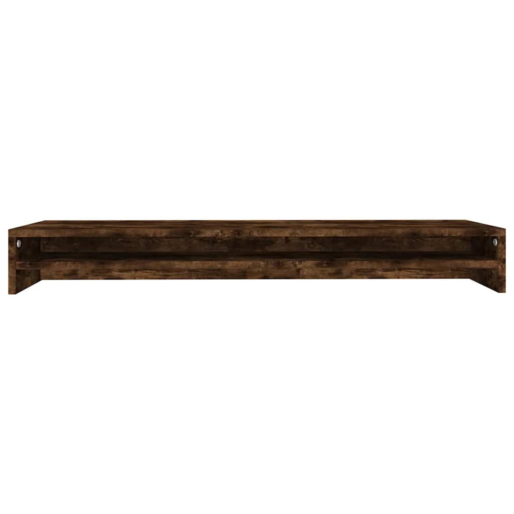 Monitor Stand Smoked Oak 39.4"x9.4"x5.1" Engineered Wood