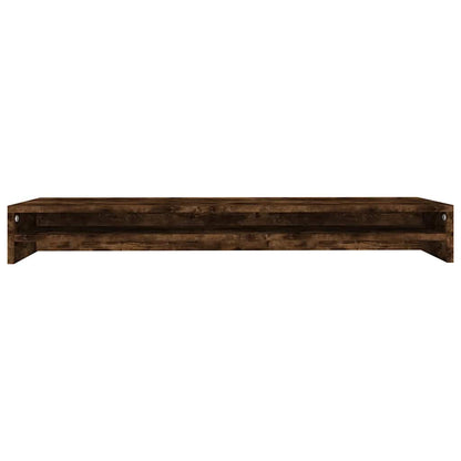 Monitor Stand Smoked Oak 39.4"x9.4"x5.1" Engineered Wood