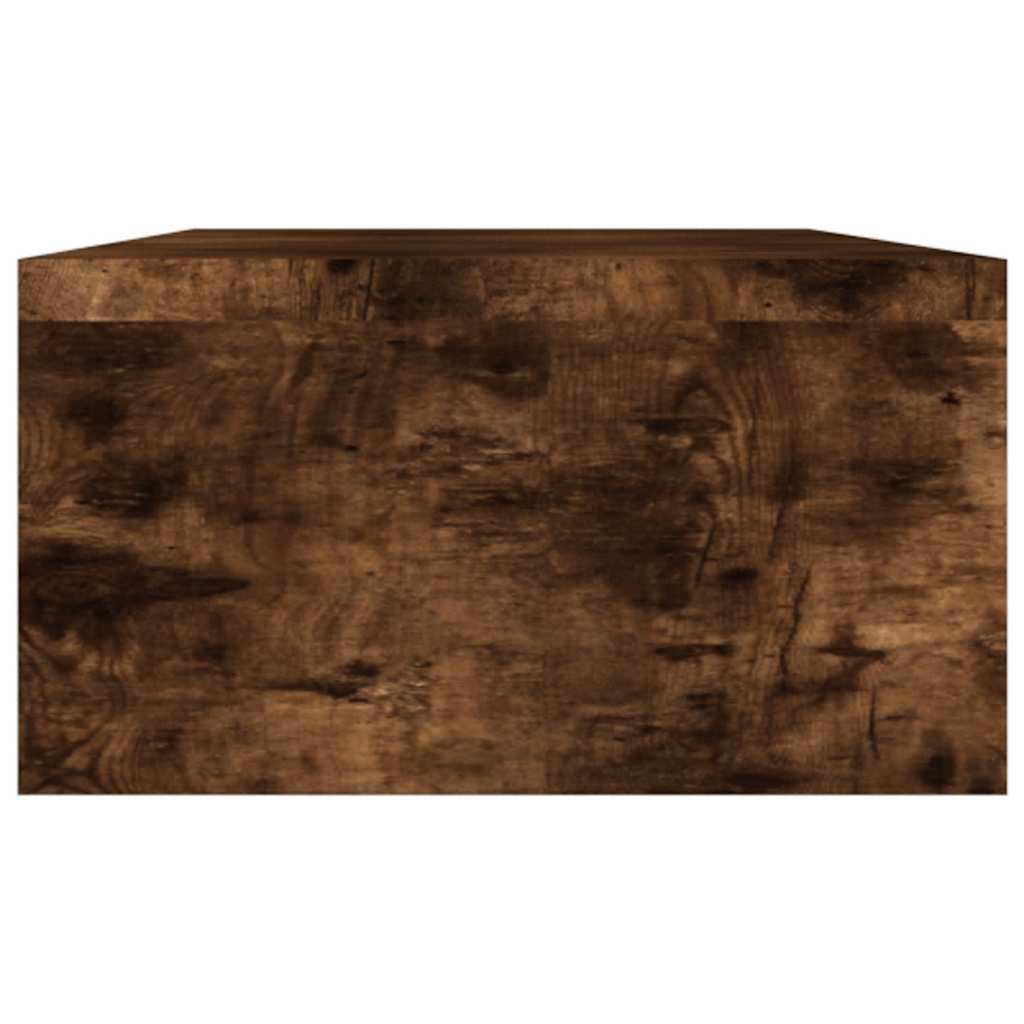 Monitor Stand Smoked Oak 39.4"x9.4"x5.1" Engineered Wood