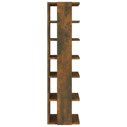 Shoe Rack Smoked Oak 10.8x10.6x40.2" Engineered Wood
