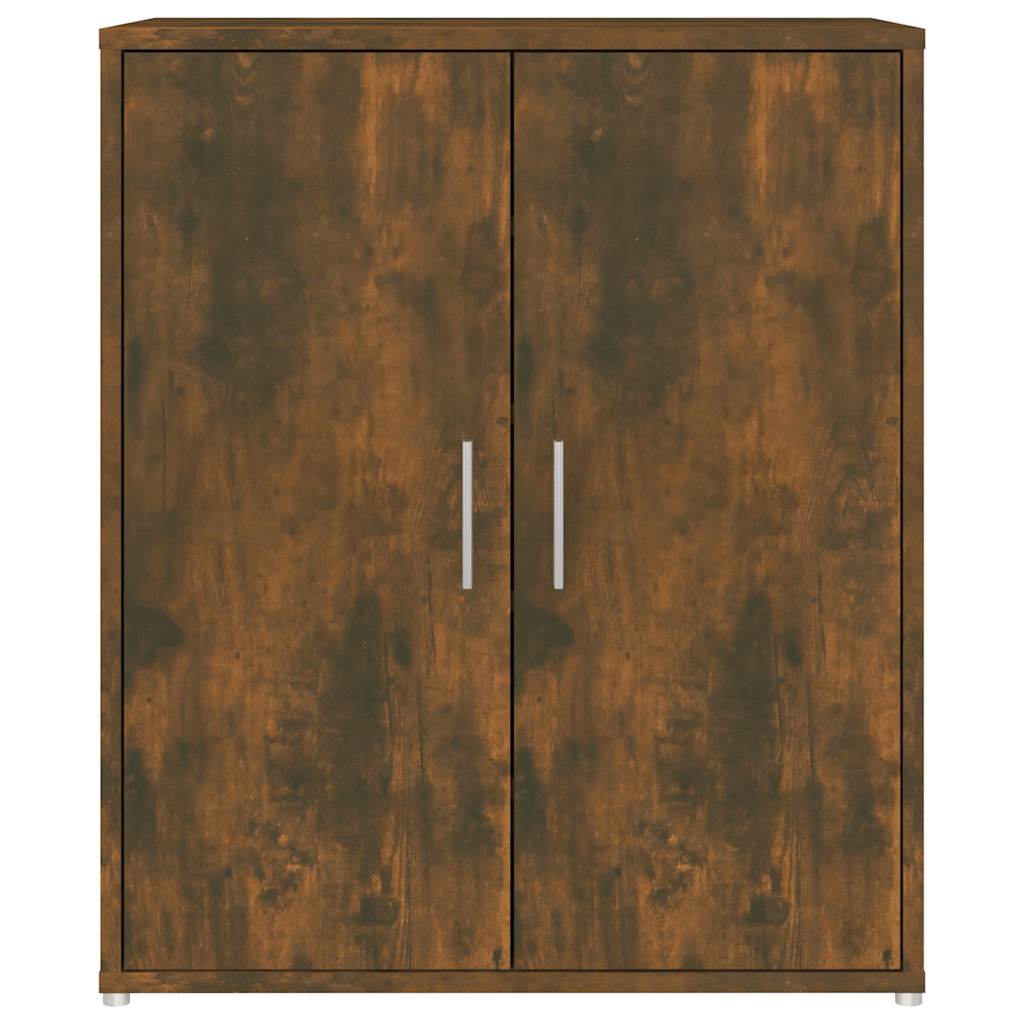 Shoe Cabinet Smoked Oak 23.6x13.8x27.6" Engineered Wood