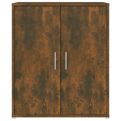 Shoe Cabinet Smoked Oak 23.6x13.8x27.6" Engineered Wood