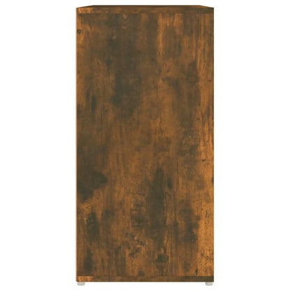 Shoe Cabinet Smoked Oak 23.6x13.8x27.6" Engineered Wood