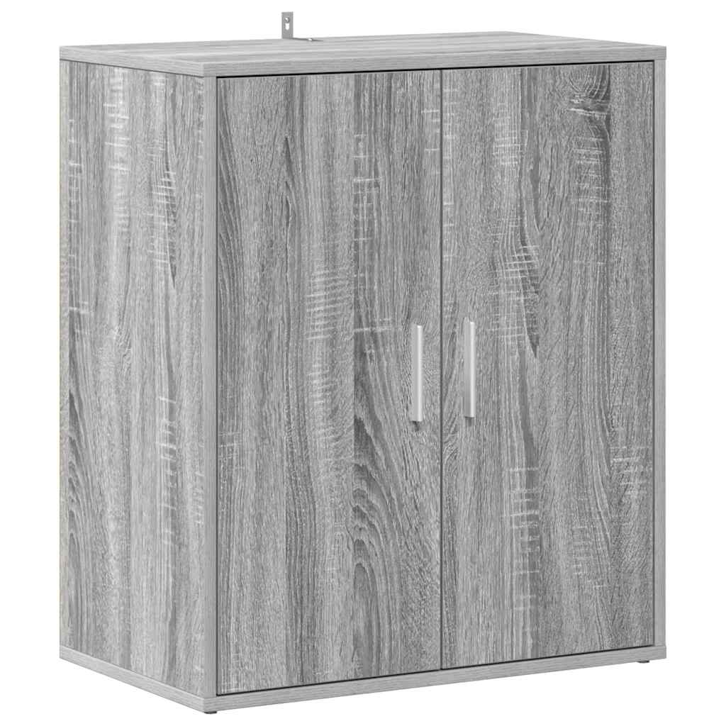 Shoe Cabinet Grey Sonoma Engineered Wood Medium Shoe Cabinet