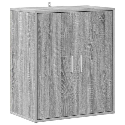 Shoe Cabinet Grey Sonoma Engineered Wood Medium Shoe Cabinet