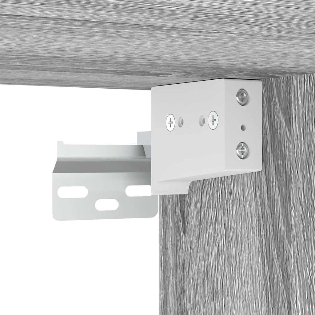 Shoe Cabinet Grey Sonoma Engineered Wood Medium Shoe Cabinet