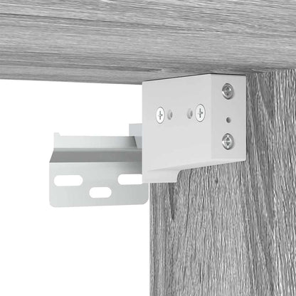 Shoe Cabinet Grey Sonoma Engineered Wood Medium Shoe Cabinet