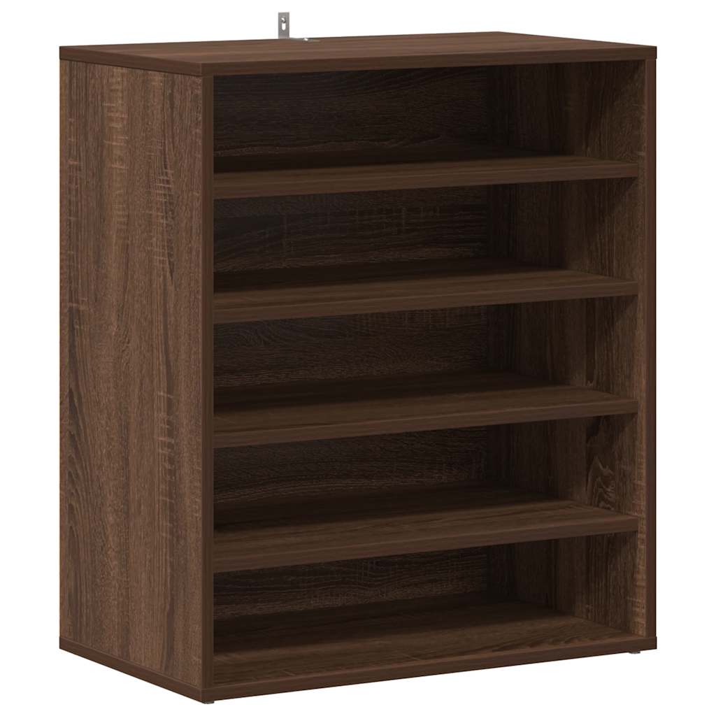 Shoe Cabinet Brown Oak 23.6x13.8x27.6" Engineered Wood