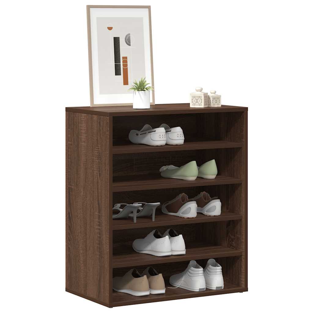 Shoe Cabinet Brown Oak 23.6x13.8x27.6" Engineered Wood