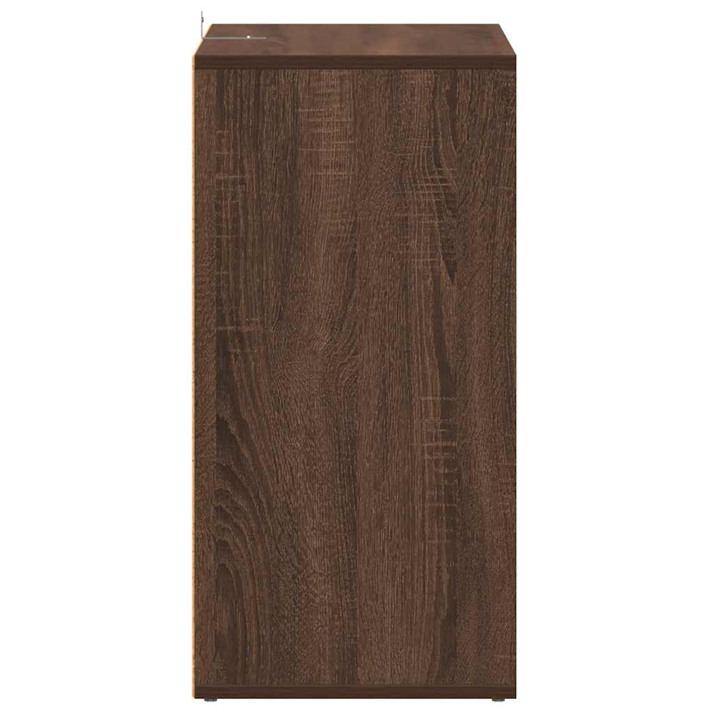 Shoe Cabinet Brown Oak 23.6x13.8x27.6" Engineered Wood