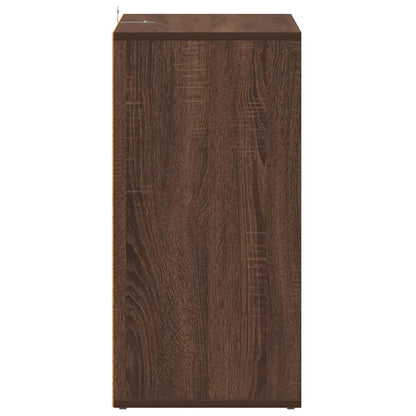 Shoe Cabinet Brown Oak 23.6x13.8x27.6" Engineered Wood