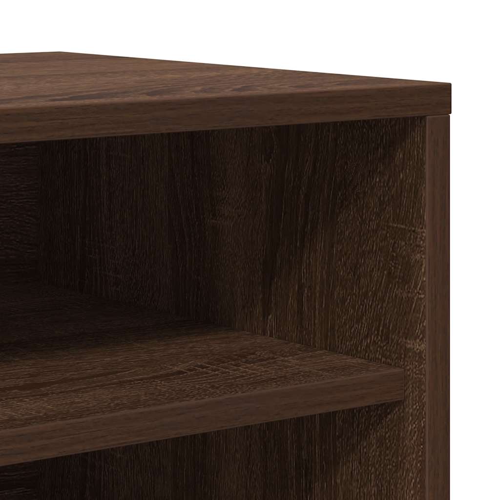 Shoe Cabinet Brown Oak 23.6x13.8x27.6" Engineered Wood