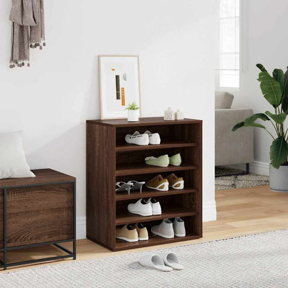 Shoe Cabinet Brown Oak 23.6x13.8x27.6" Engineered Wood