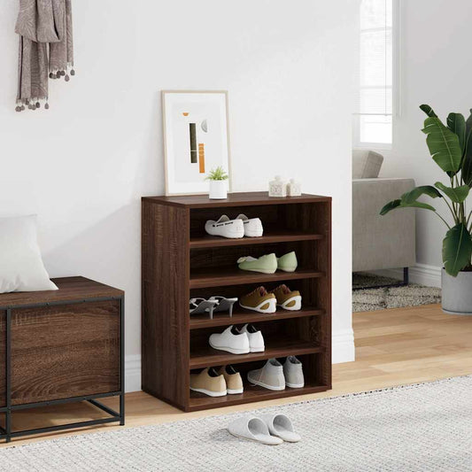Shoe Cabinet Brown Oak 23.6x13.8x27.6" Engineered Wood
