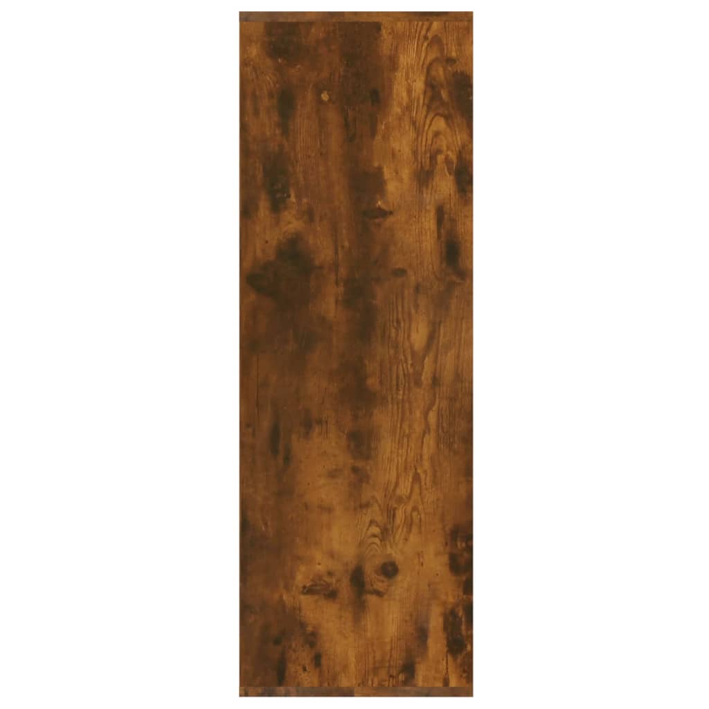 Shoe Rack Smoked Oak 21.3"x13.4"x39.6" Engineered Wood