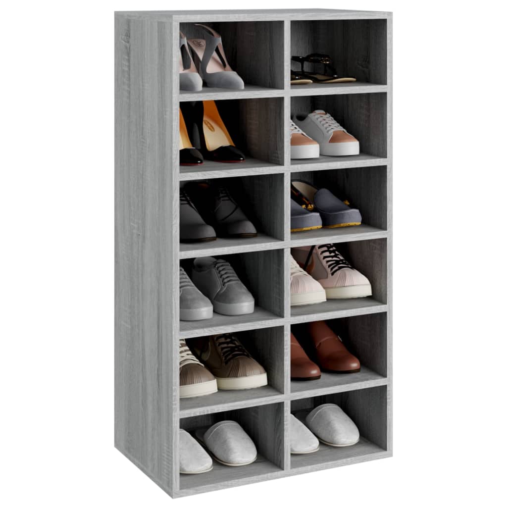 Shoe Rack Gray Sonoma 21.3"x13.4"x39.6" Engineered Wood