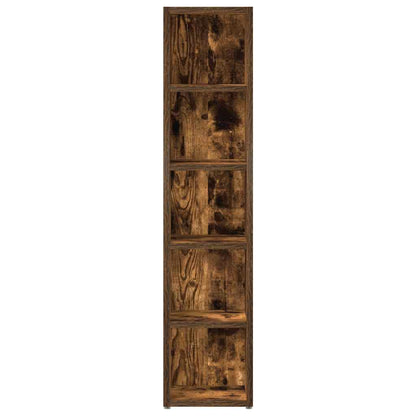 CD Cabinets 2 pcs Smoked Oak 8.3"x6.3"x36.8" Engineered Wood