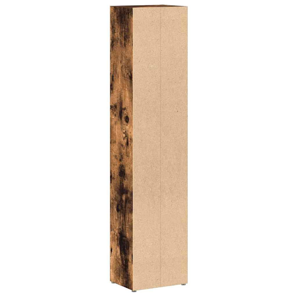 CD Cabinets 2 pcs Smoked Oak 8.3"x6.3"x36.8" Engineered Wood