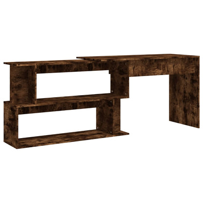 Corner Desk Smoked Oak 78.7"x19.7"x29.9" Engineered Wood