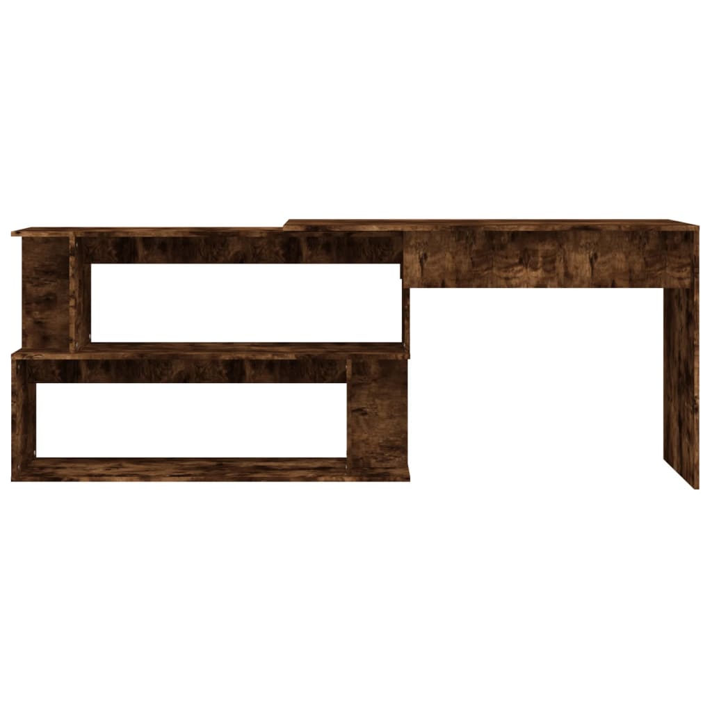 Corner Desk Smoked Oak 78.7"x19.7"x29.9" Engineered Wood