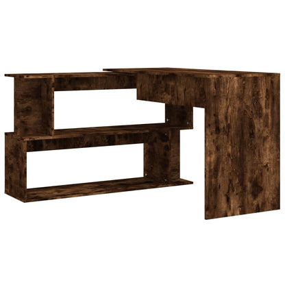 Corner Desk Smoked Oak 78.7"x19.7"x29.9" Engineered Wood