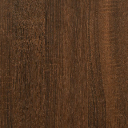 Corner Desk Brown Oak 78.7"x19.7"x29.9" Engineered Wood