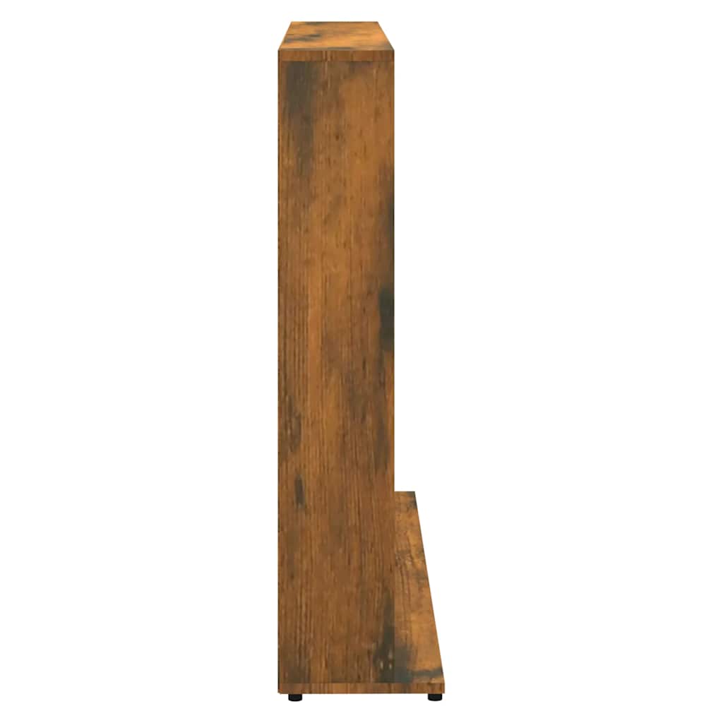 CD Cabinet Smoked Oak Engineered Wood 40.2 in x 9.1 in x 35.2 in
