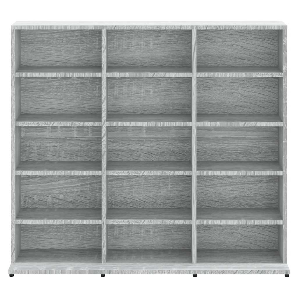 CD Cabinet Grey Sonoma 39.4x9.1x35.2" Engineered Wood