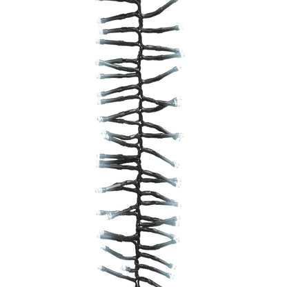 LED Cluster String Cold White PVC, Copper 11 meters