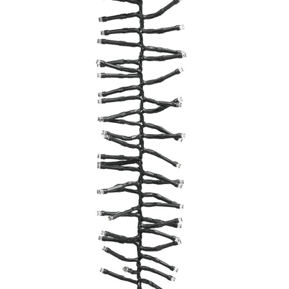 LED Cluster String Cool White PVC, copper 55.9 ft