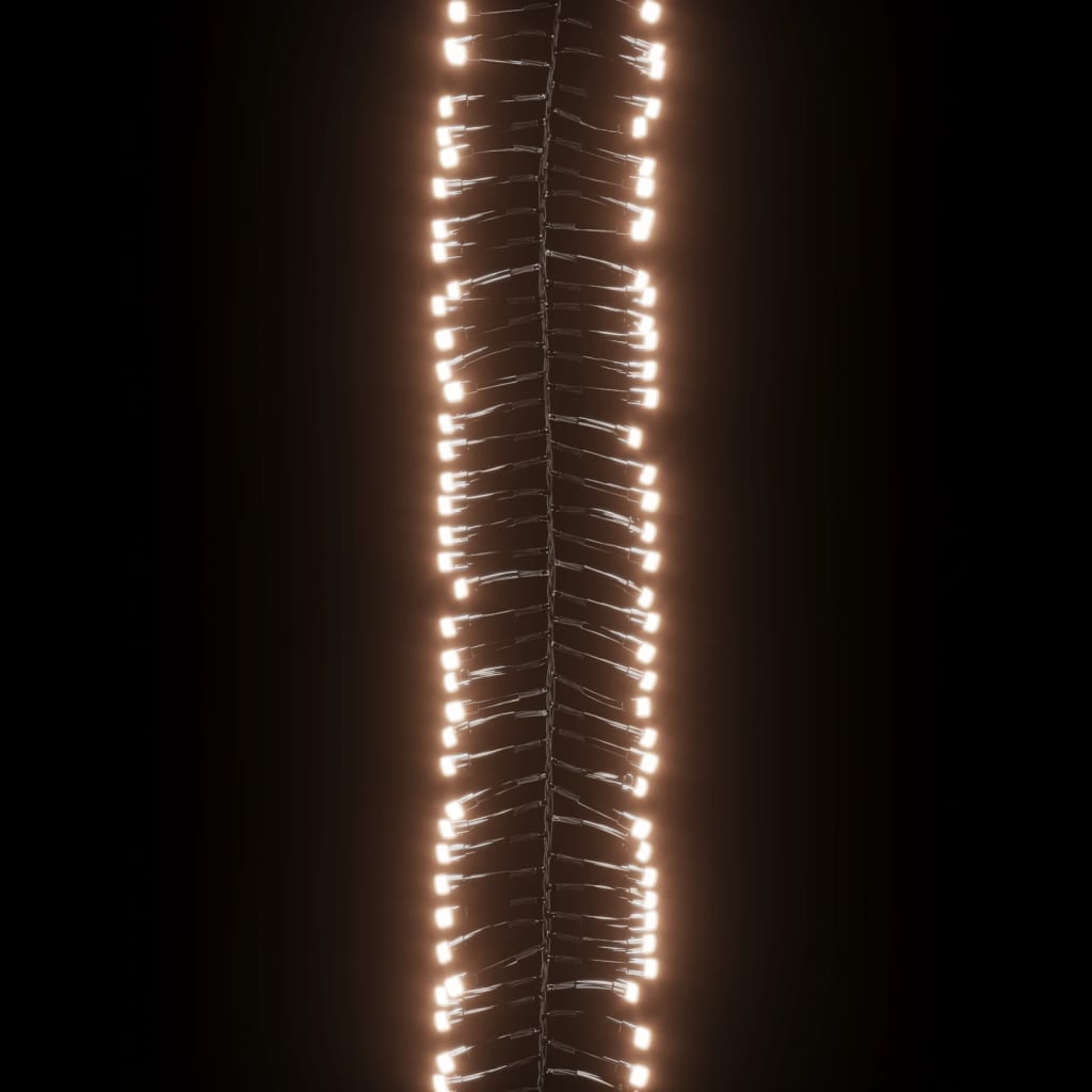 Led Cluster String Warm white PVC, Copper 75.6 ft length