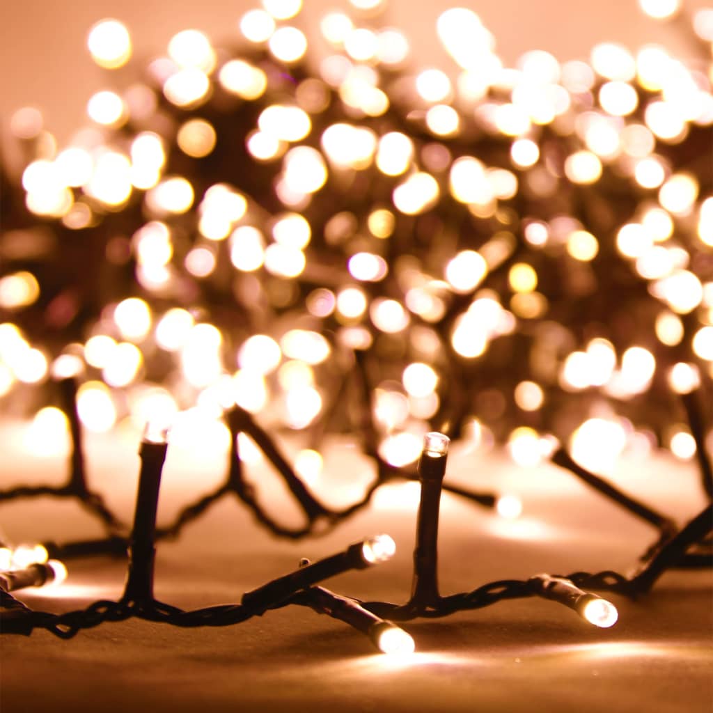 LED String Warm white Polyvinyl Chloride (PVC), copper Compact