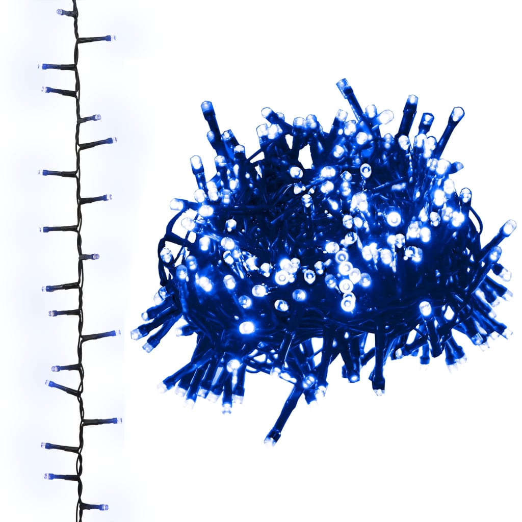 LED String Blue PVC, Copper Compact String Lights Modern