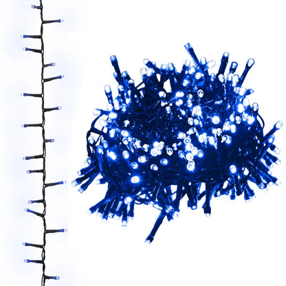 LED String Blue PVC, Copper Compact String Lights Modern