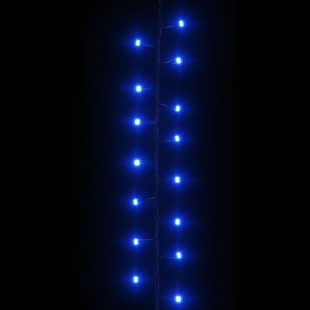 LED String Blue PVC, Copper Compact String Lights Modern