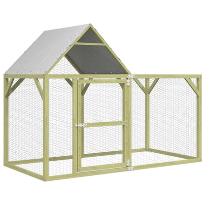 Chicken Coop Green treated pine with green polyester roof