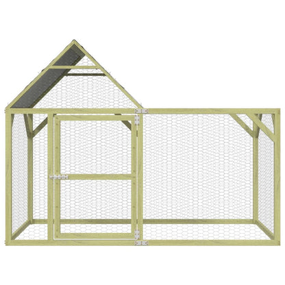 Chicken Coop Green treated pine with green polyester roof