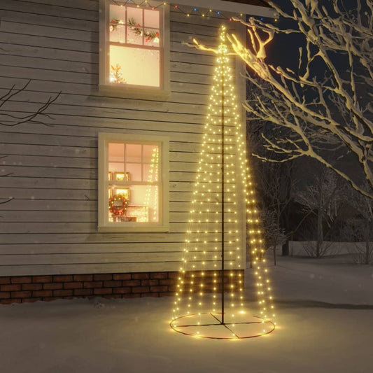 Christmas Cone Tree Warm white Powder-coated steel, copper, PVC