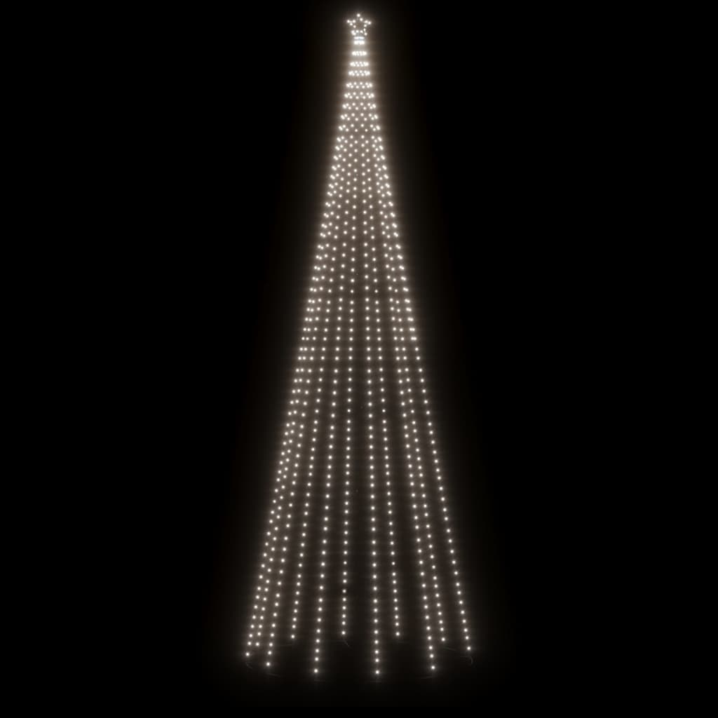 Christmas Tree with Spike Cold White 732 LEDs 196.9 "