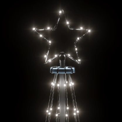 Christmas Tree with Spike Cold White 732 LEDs 196.9 "