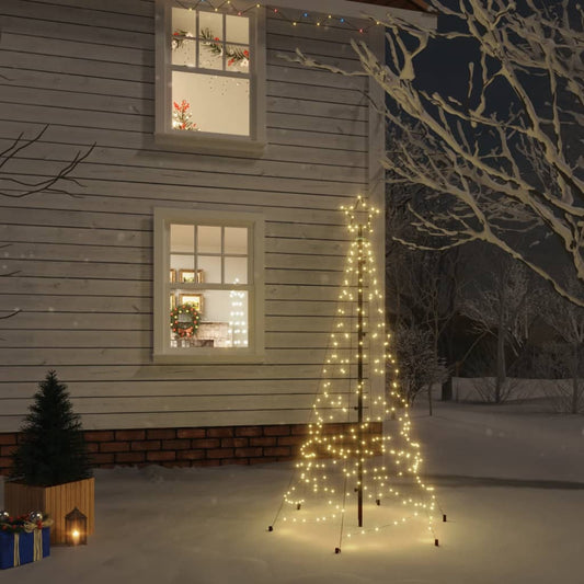 Christmas Tree with Spike Warm White 200 LEDs 6 ft