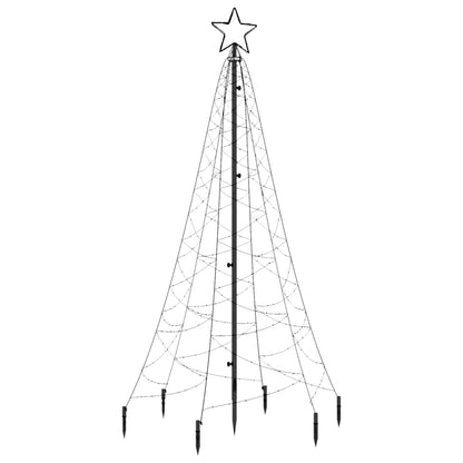 Christmas Tree with Spike Colorful 200 LEDs 6 ft